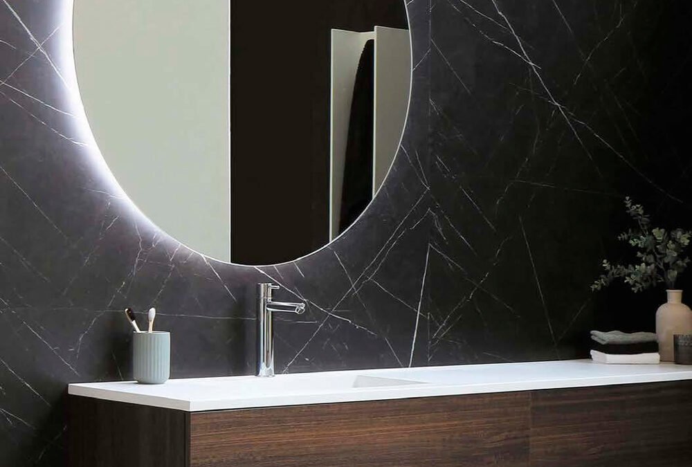 Stone Wall Marble Black