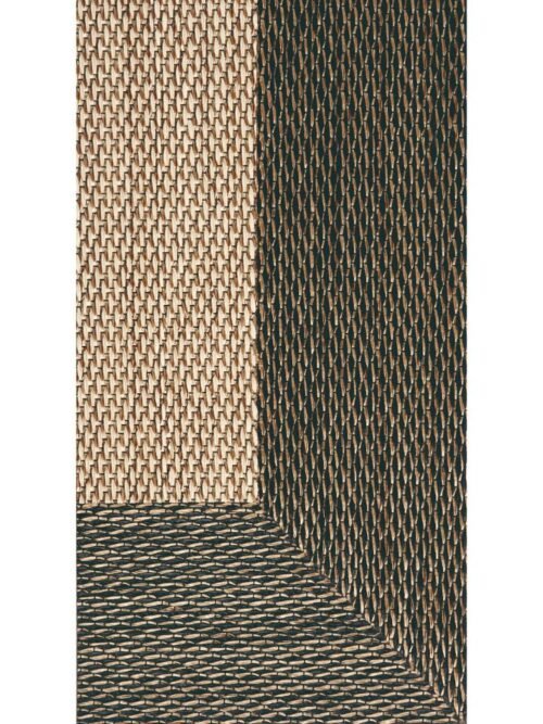 Alfombra Teplon con cenefa Crema/Bronce