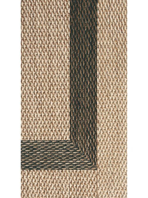 Alfombra Teplon con cenefa interior Crema/Bronce