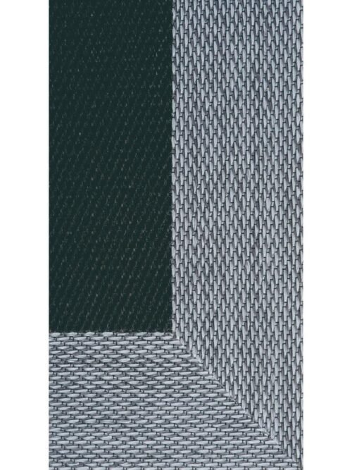 Alfombra Teplon con cenefa Negro/Gris