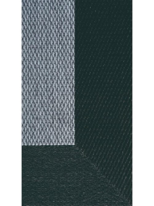 Alfombra Teplon con cenefa Gris/Negro