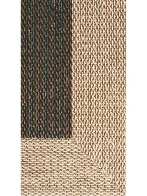 Alfombra Teplon con cenefa Bronce/Crema