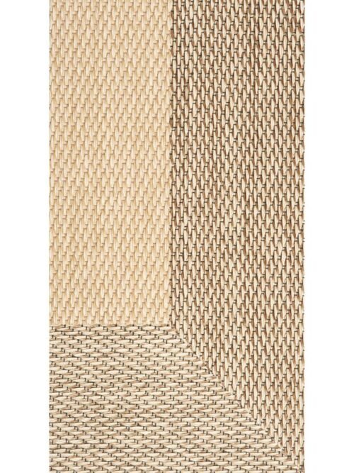Alfombra Teplon con cenefa Natural/Crema