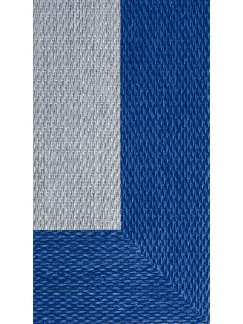 Alfombra Teplon con cenefa Plata/Azul