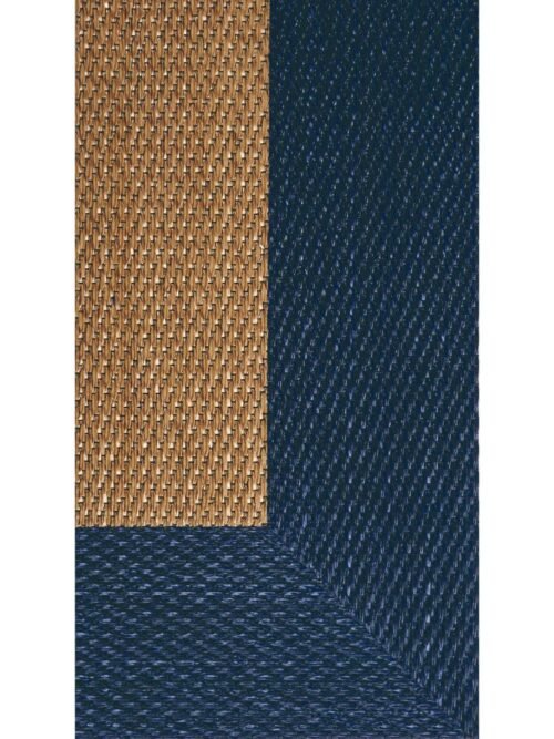 Alfombra Teplon con cenefa Oro/Cobalto