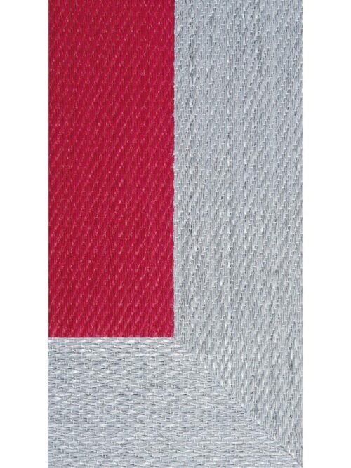 Alfombra Teplon con cenefa Fucsia/Plata