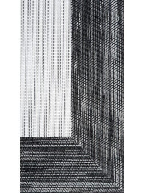 Alfombra Teplon con cenefa Nieve/Archi Plata