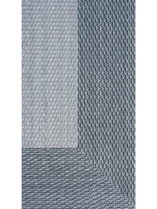 Alfombra Teplon con cenefa Plata/Gris