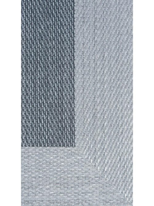 Alfombra Teplon con cenefa Gris/Plata