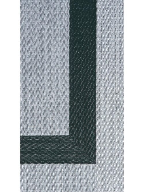 Alfombra Teplon con cenefa interior Plata/Antracita