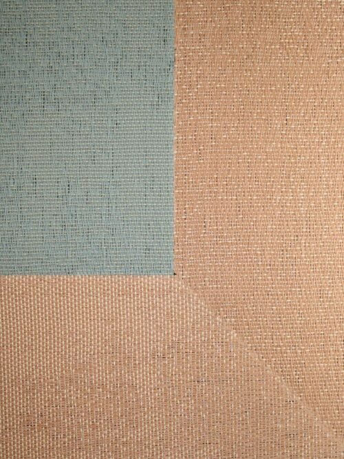 Alfombra Teplon con cenefa Aguamarina/Cobre