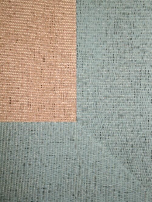 Alfombra Teplon con cenefa Cobre/Aguamarina