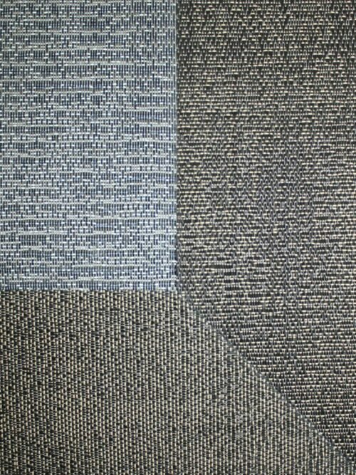 Alfombra Teplon con cenefa Grafito/Ocre