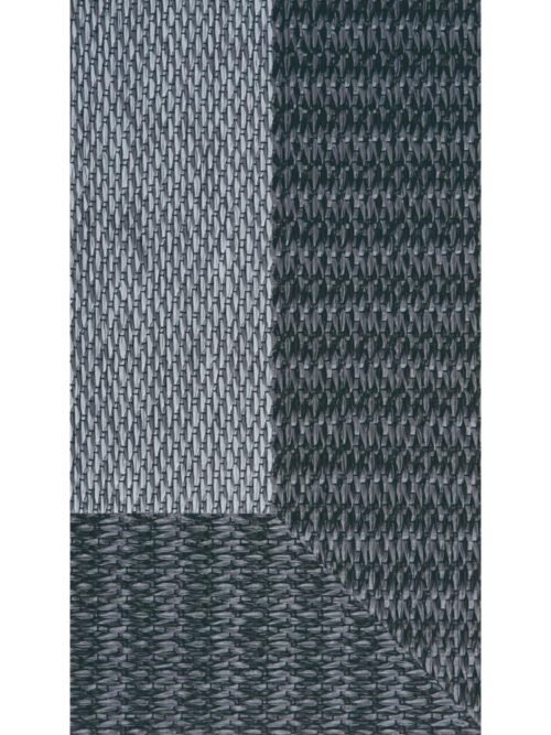 Alfombra Teplon con cenefa Gris/Negro
