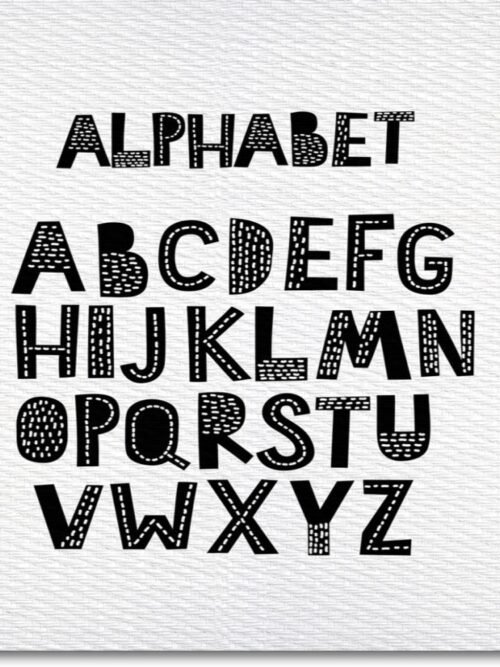 Alfombra vinílica Teplon Digital Alphabet