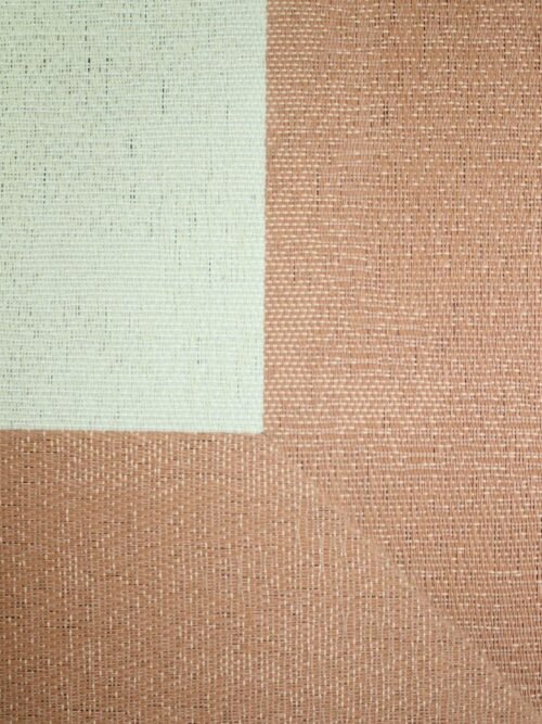 Alfombra Teplon con cenefa Marfil/Cobre