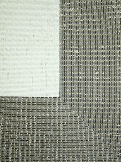Alfombra Teplon con cenefa Marfil/Platino