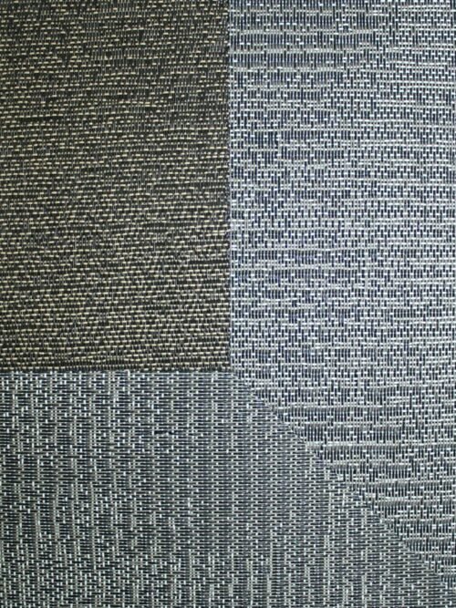 Alfombra Teplon con cenefa Ocre/Grafito