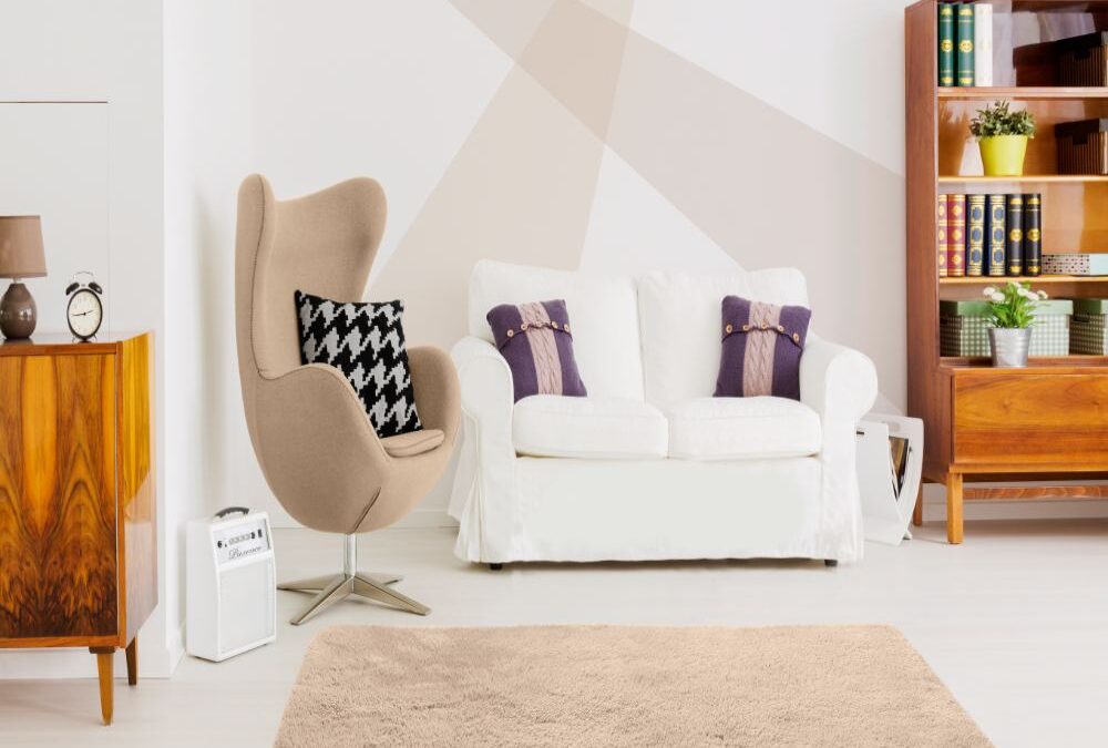 Alfombra Shaggy de pelo largo Alpaca Liso Beig