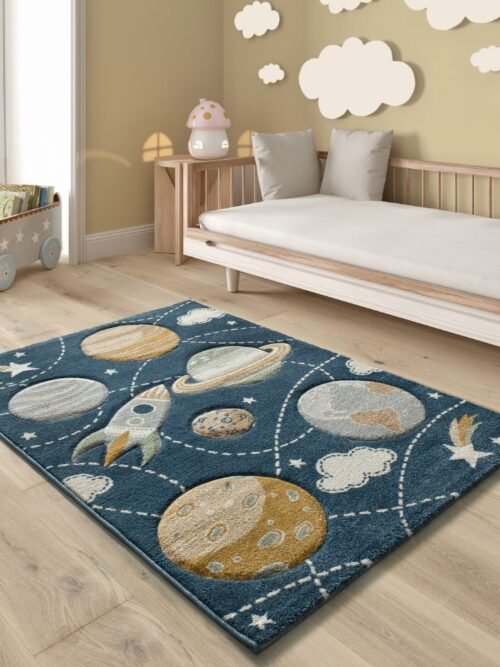 Alfombra Infantil Planetas Balloon Azul 40365 07