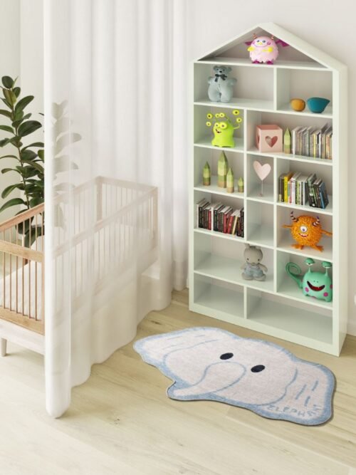 Alfombra Infantil Lavable Candy Blanco 22036 04