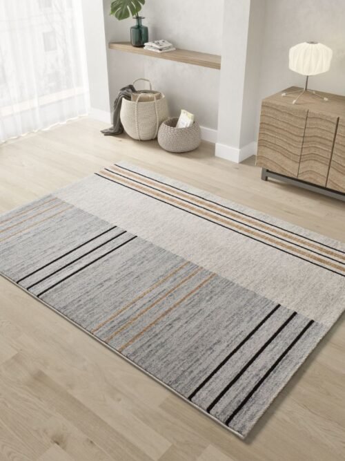 Alfombra Geométrica Craft Gris 12936 14