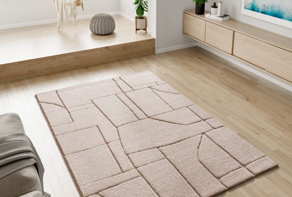 Alfombra Nórdica con Relieve Diena 40406 04 Blanco