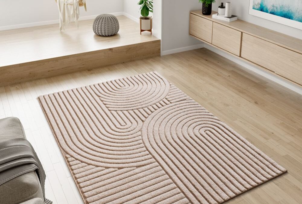 Alfombra Nórdica con Relieve Diena 40424 04 Blanco