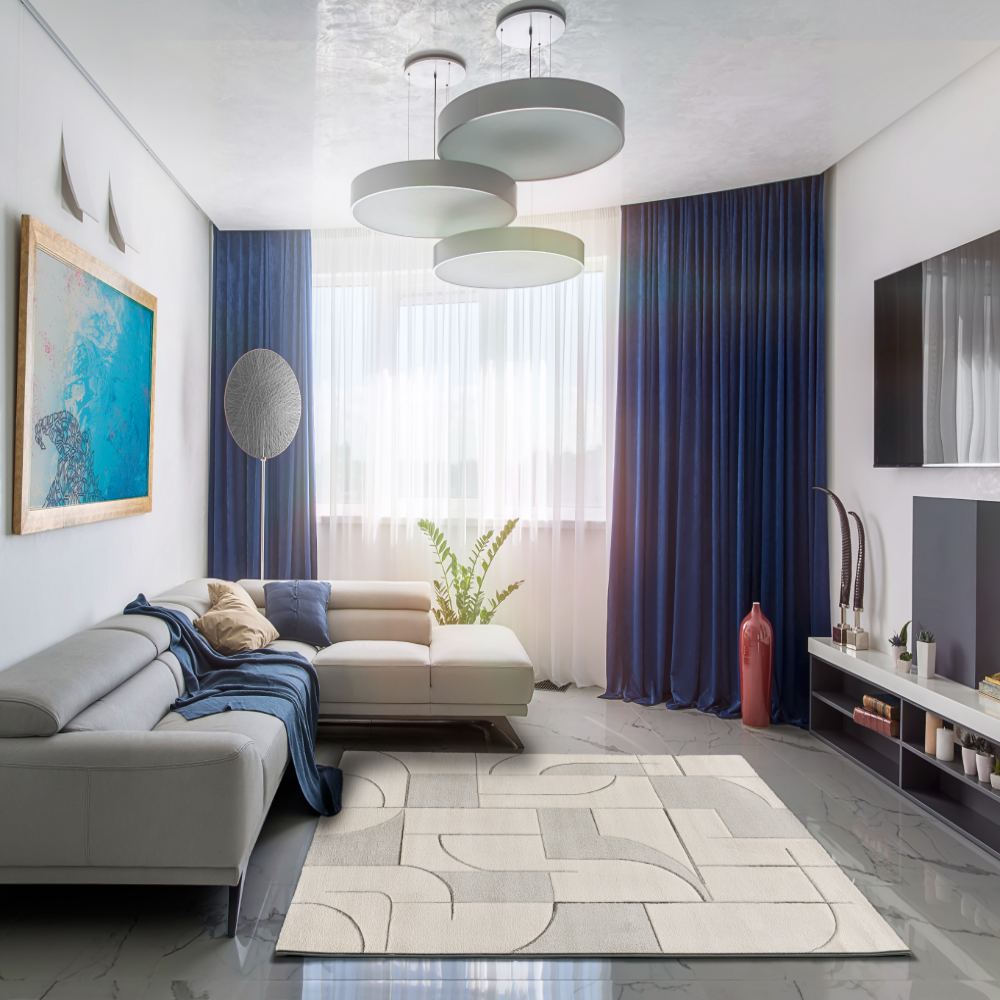 Alfombra Geométrica Lena Crema 40269 41