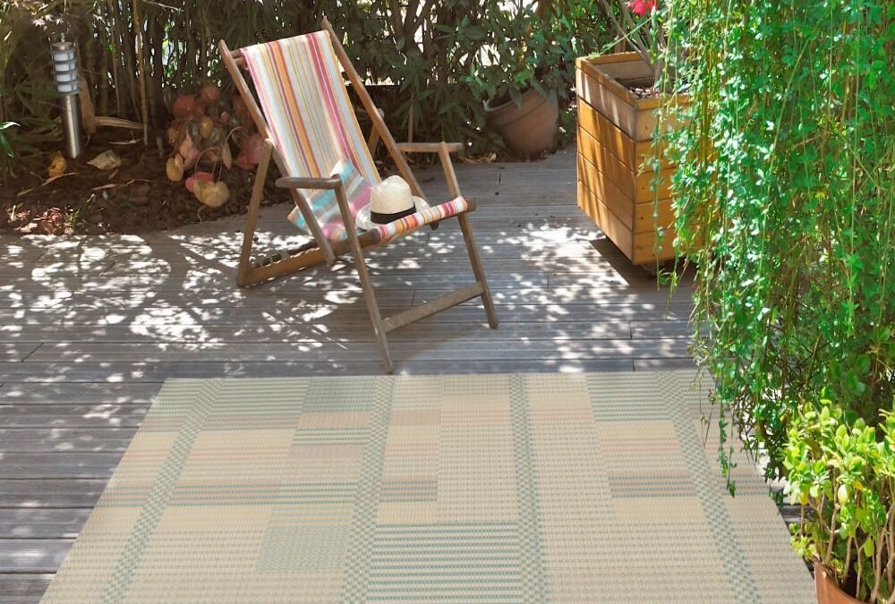 Alfombra Geométrica De Exterior-Interior Manila Multi 17615 21
