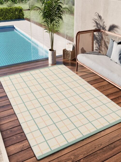 Alfombra Geométrica De Exterior-Interior Manila Multi 17628 21