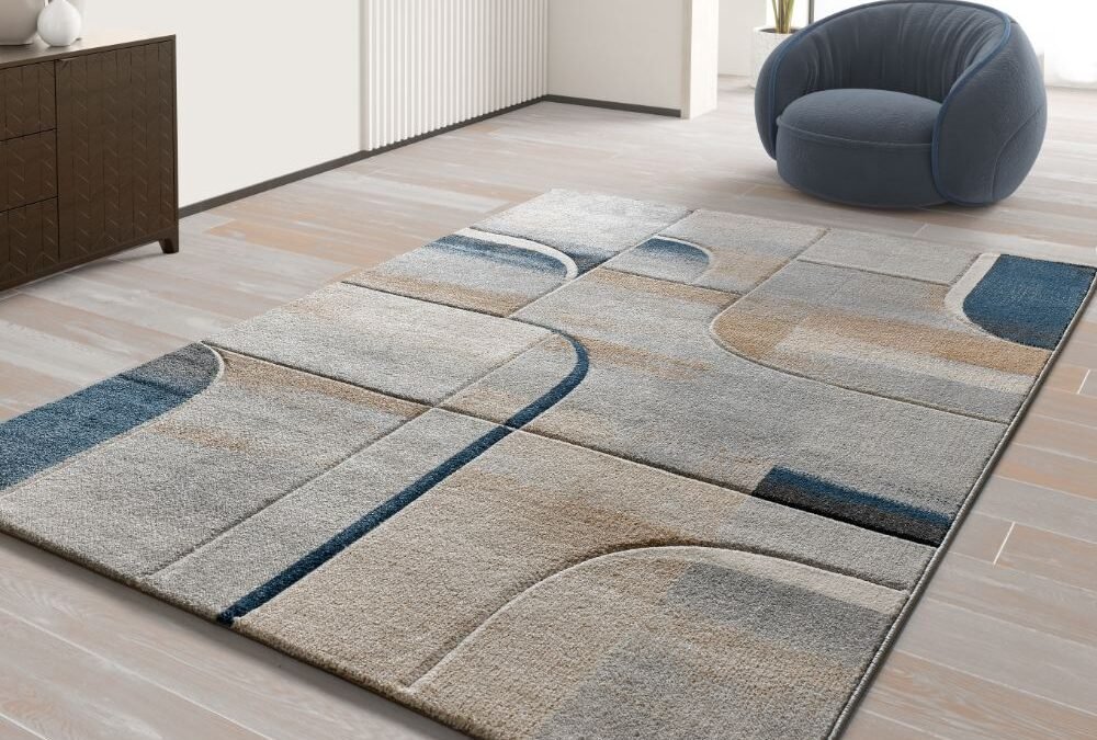 Alfombra Geométrica Medel Azul 40379 07