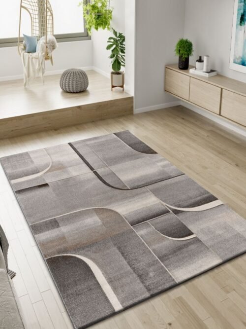 Alfombra Geométrica Medel Gris 40379 14