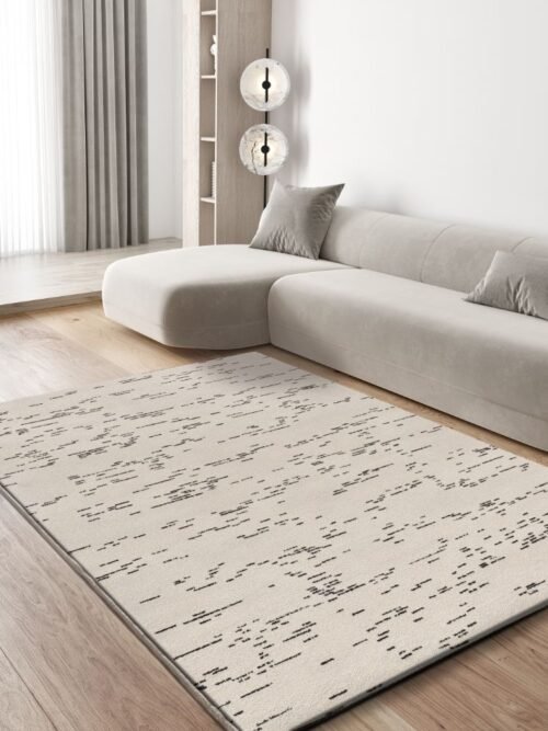Alfombra Geométrica Retro Blanco 12893 04