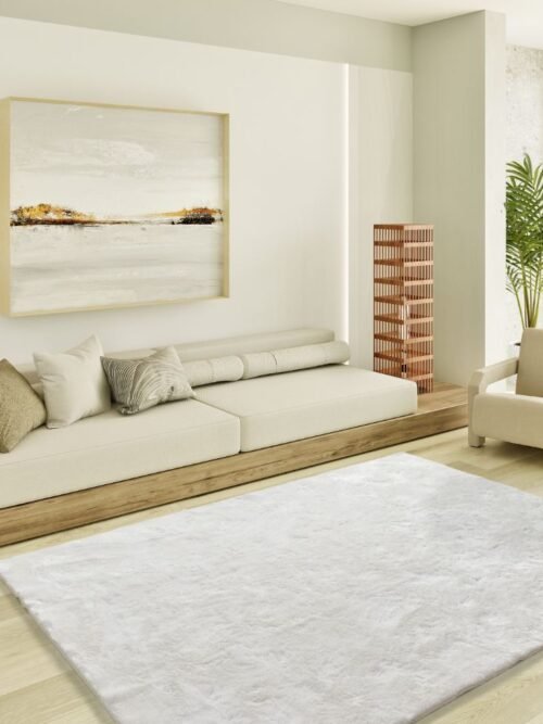 Alfombra Lisa Roma Liso Blanco 04