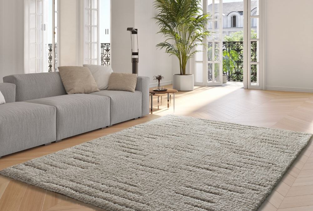 Alfombra Shaggy nórdico Atesa Crema 80366 41