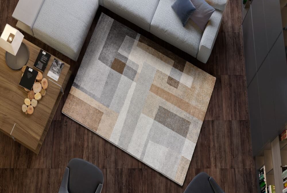 Alfombra Geométrica Aydin Beige 6122 02
