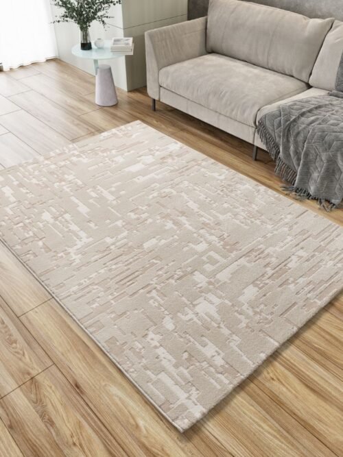 Alfombra Estilo nórdico con relieve Baresa Beige 12946 02