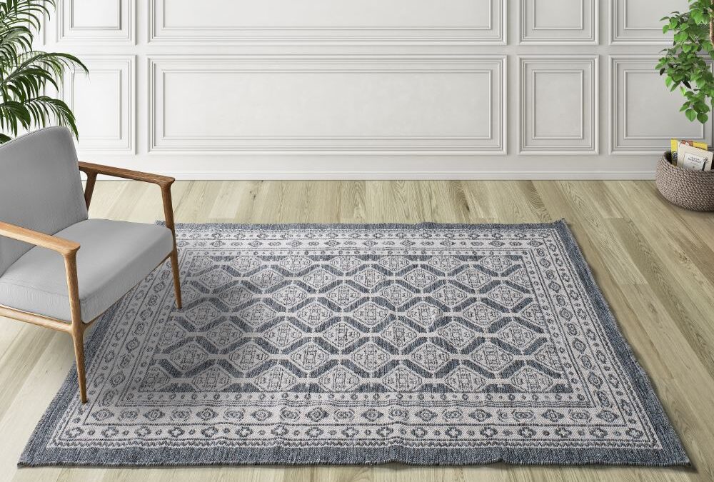 Alfombra Kilim Chandia Azul 1089 07