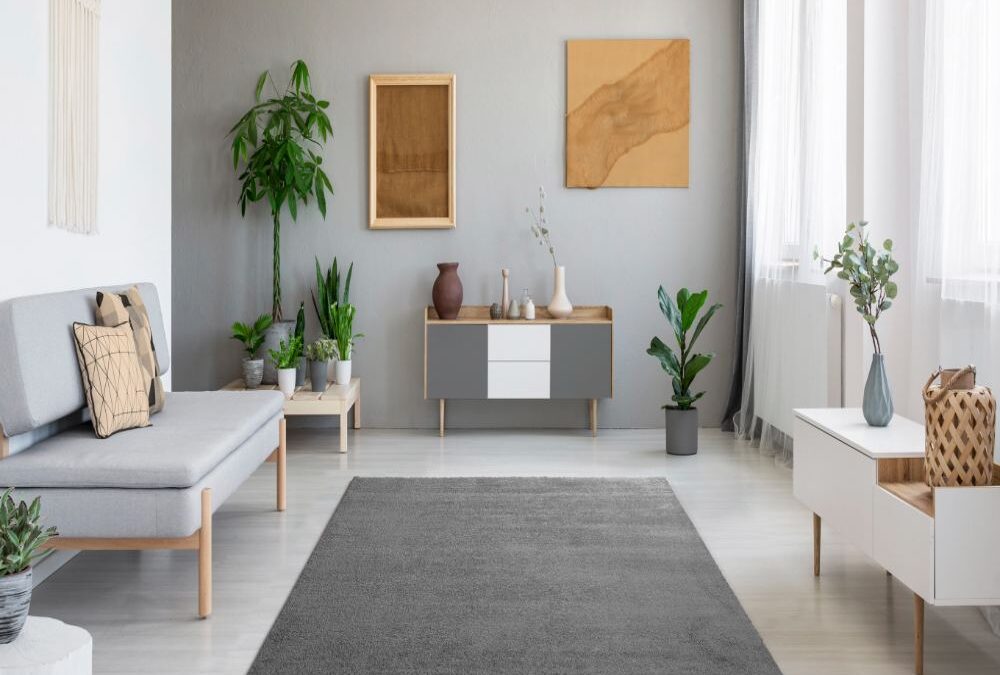 Alfombra Shaggy de pelo largo Montana Liso Gris 14