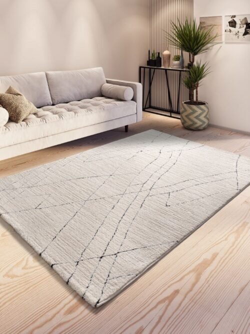 Alfombra Estilo nórdico Turin Blanco 2379 04