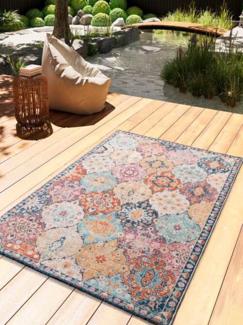 Alfombra Vintage de Exterior-Interior Luna Multi 20092 21
