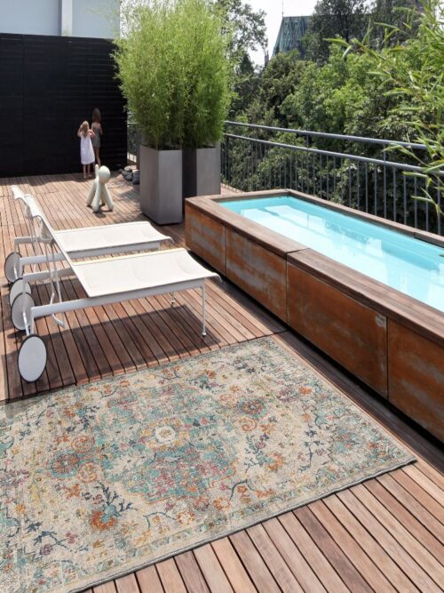 Alfombra Vintage de Exterior-Interior Luna 20157 21 Multi