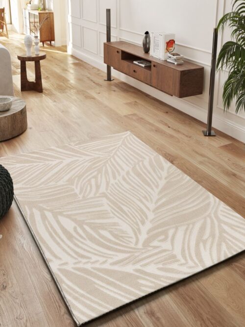 Alfombra Estilo Nórdico con relieve Sensation Blanco 12744 04